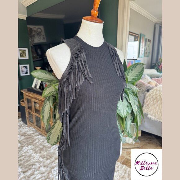 Karlie Black Fringe Dress - Picture 4 of 8
